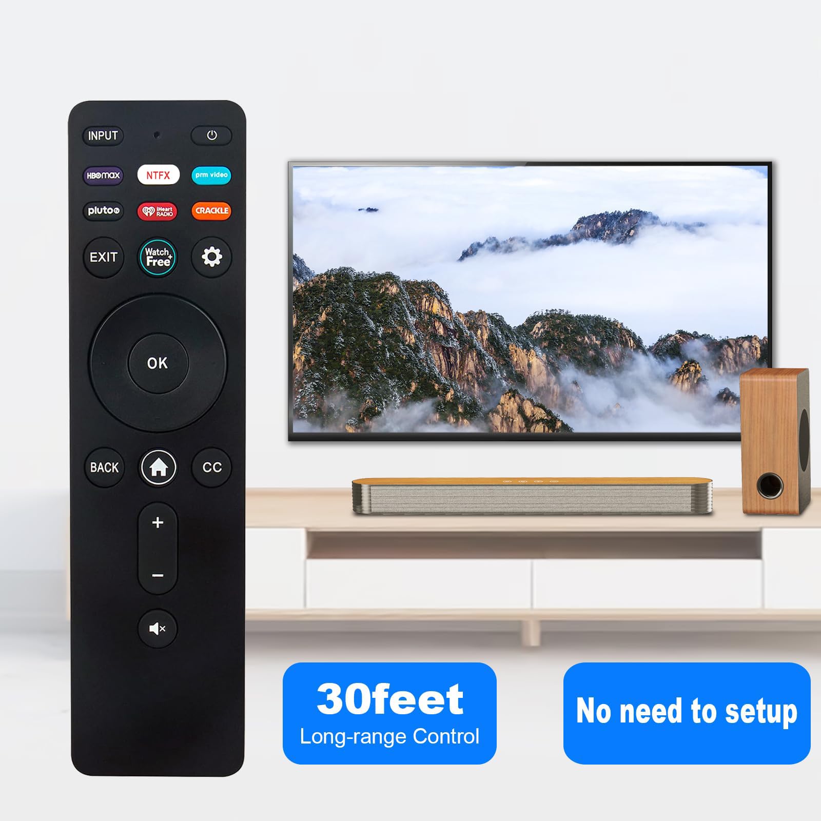Amazon.com: XRT260 Replace Remote fit for Vizio 4K Smart TV V755M